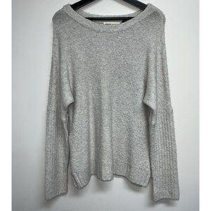 Anthropologie Sleeping On Snow Wool Alpaca Blend Lavinia Sweater Size S Gray